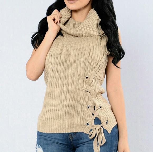 💕NEW WITH TAG! NUDE TURTLENECK SWEATER💕 - Picture 2 of 3